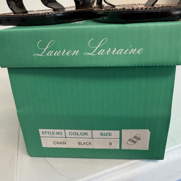 lauren larraine chan Black And Gold sandals womens 9 - Picture 6 of 7